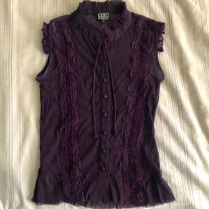 Deep Purple Lace Top